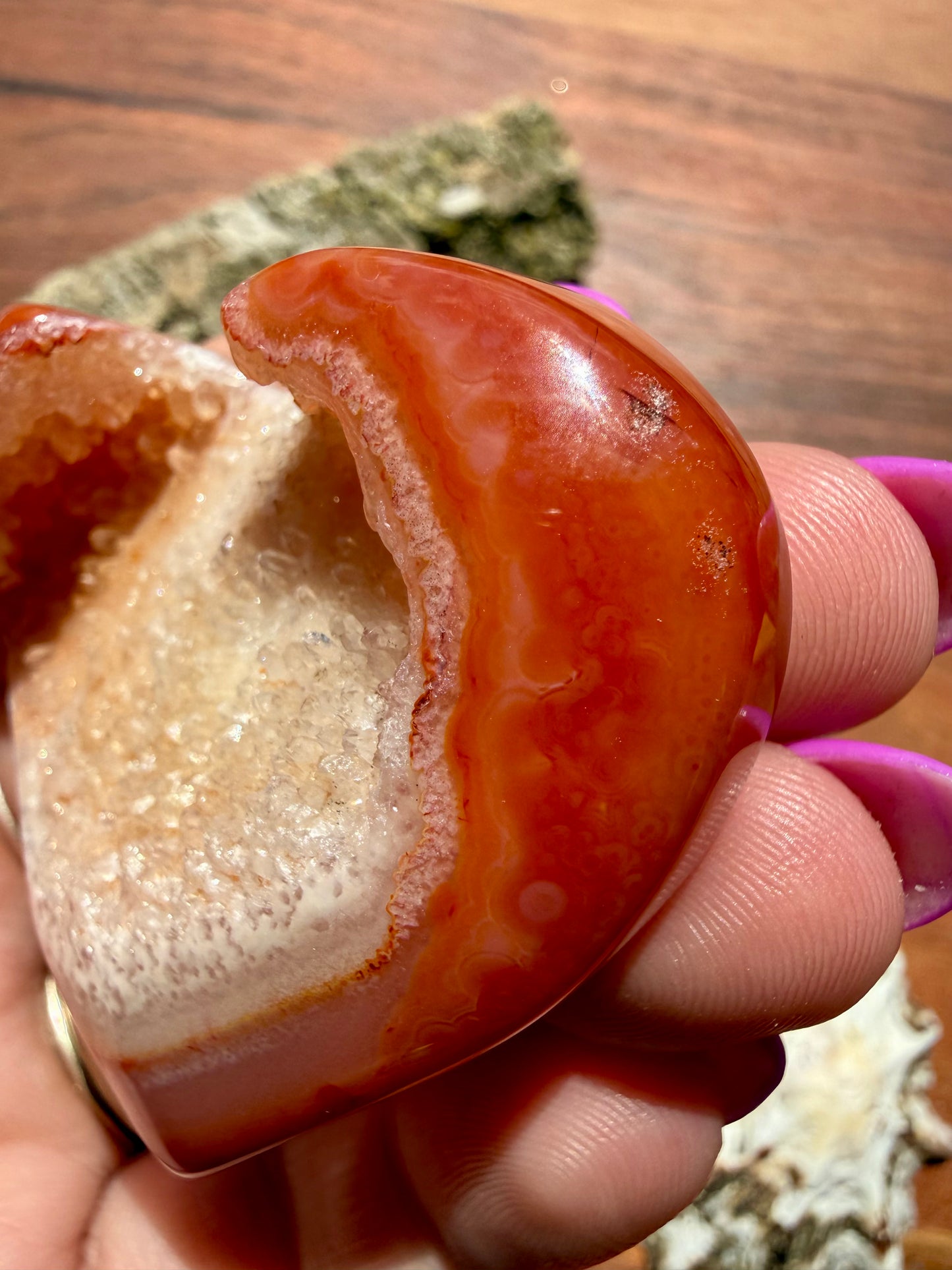 DRUZY CARNELIAN HEART