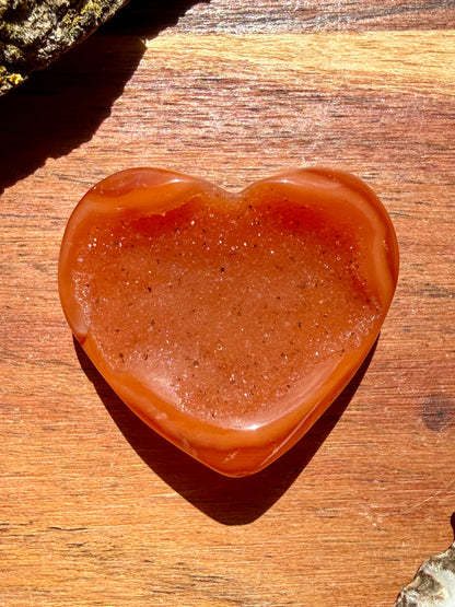 DRUZY CARNELIAN HEART