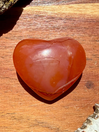 DRUZY CARNELIAN HEART