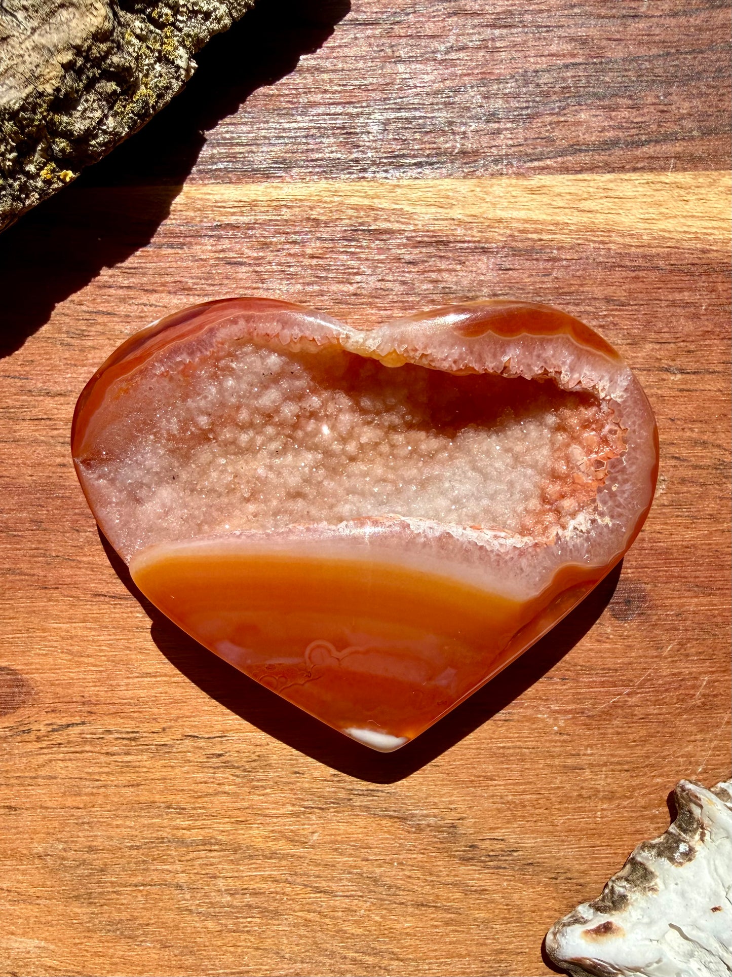 DRUZY CARNELIAN HEART