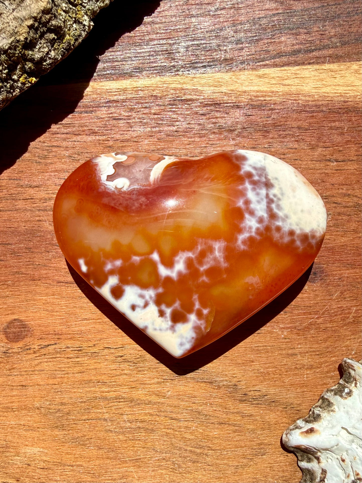 DRUZY CARNELIAN HEART