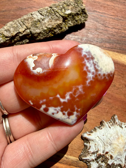 DRUZY CARNELIAN HEART