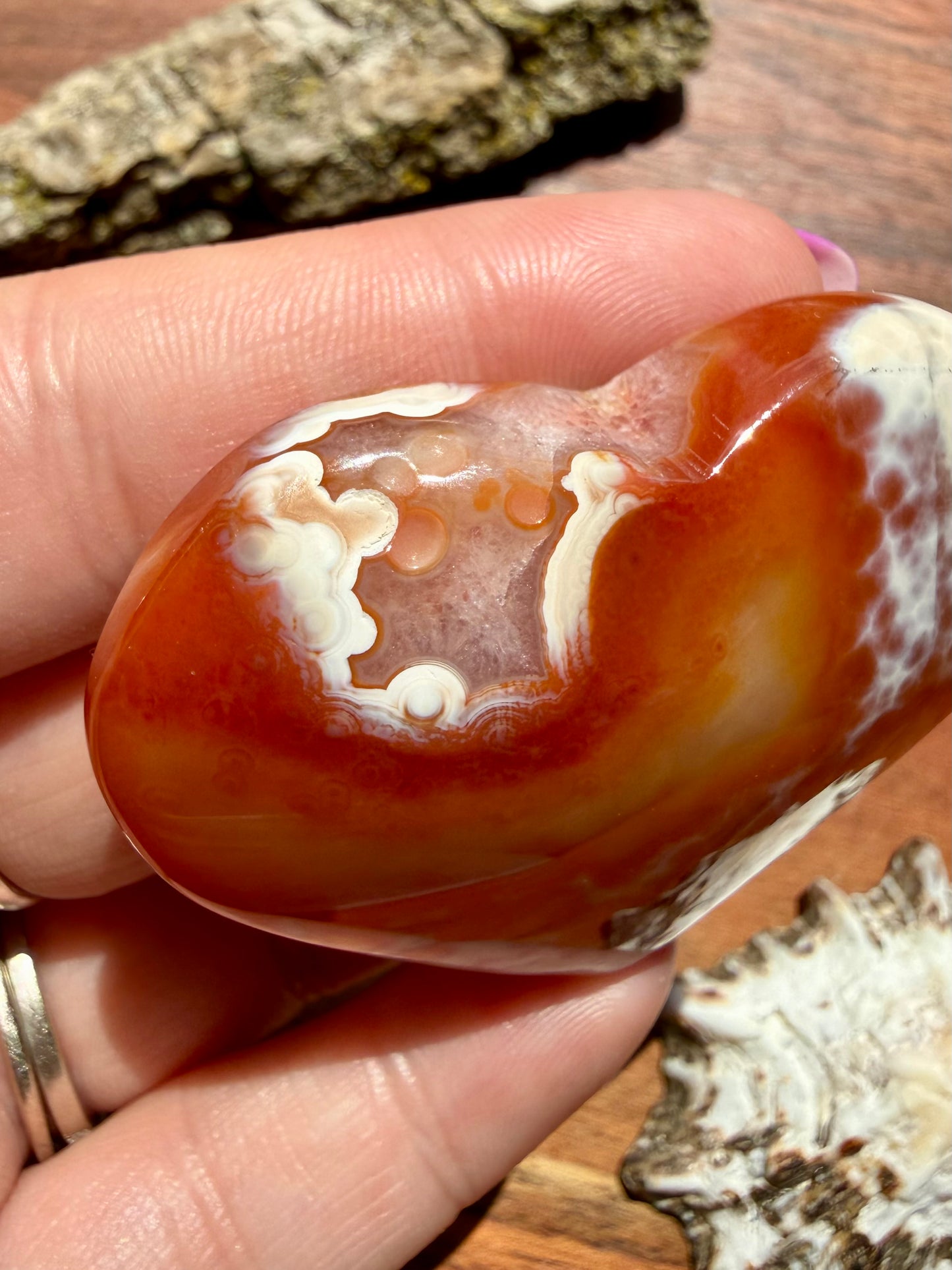 DRUZY CARNELIAN HEART