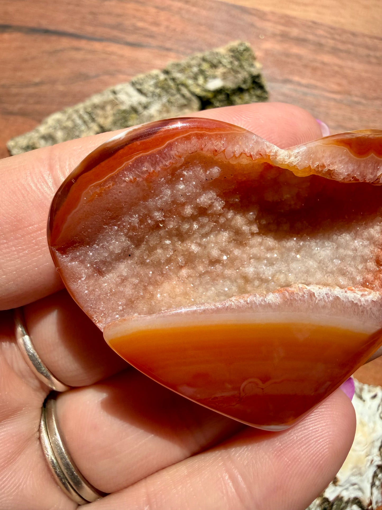 DRUZY CARNELIAN HEART