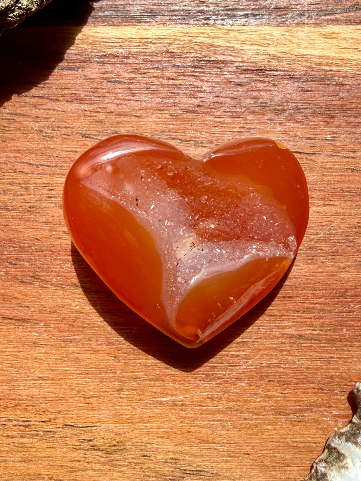 DRUZY CARNELIAN HEART