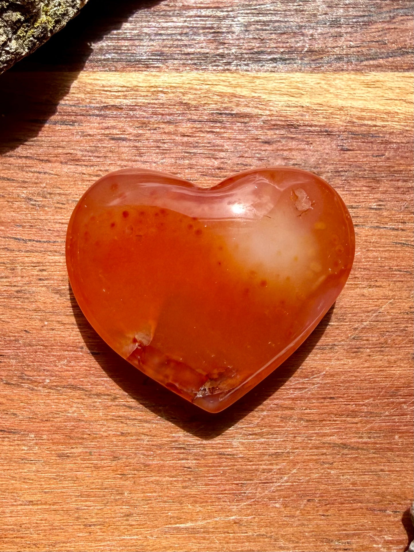 DRUZY CARNELIAN HEART
