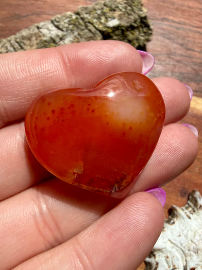 DRUZY CARNELIAN HEART
