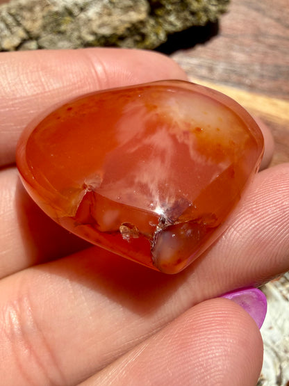 DRUZY CARNELIAN HEART