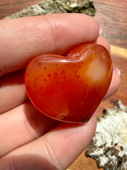 DRUZY CARNELIAN HEART