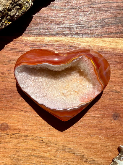 DRUZY CARNELIAN HEART