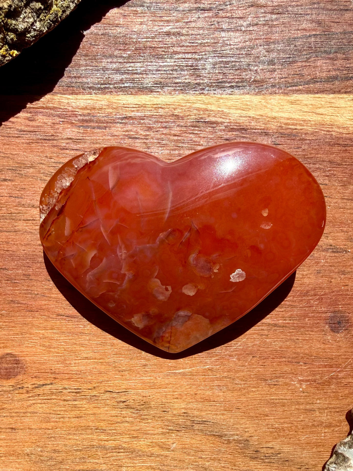 DRUZY CARNELIAN HEART