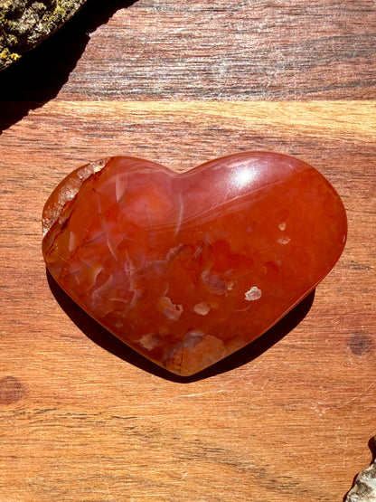 DRUZY CARNELIAN HEART