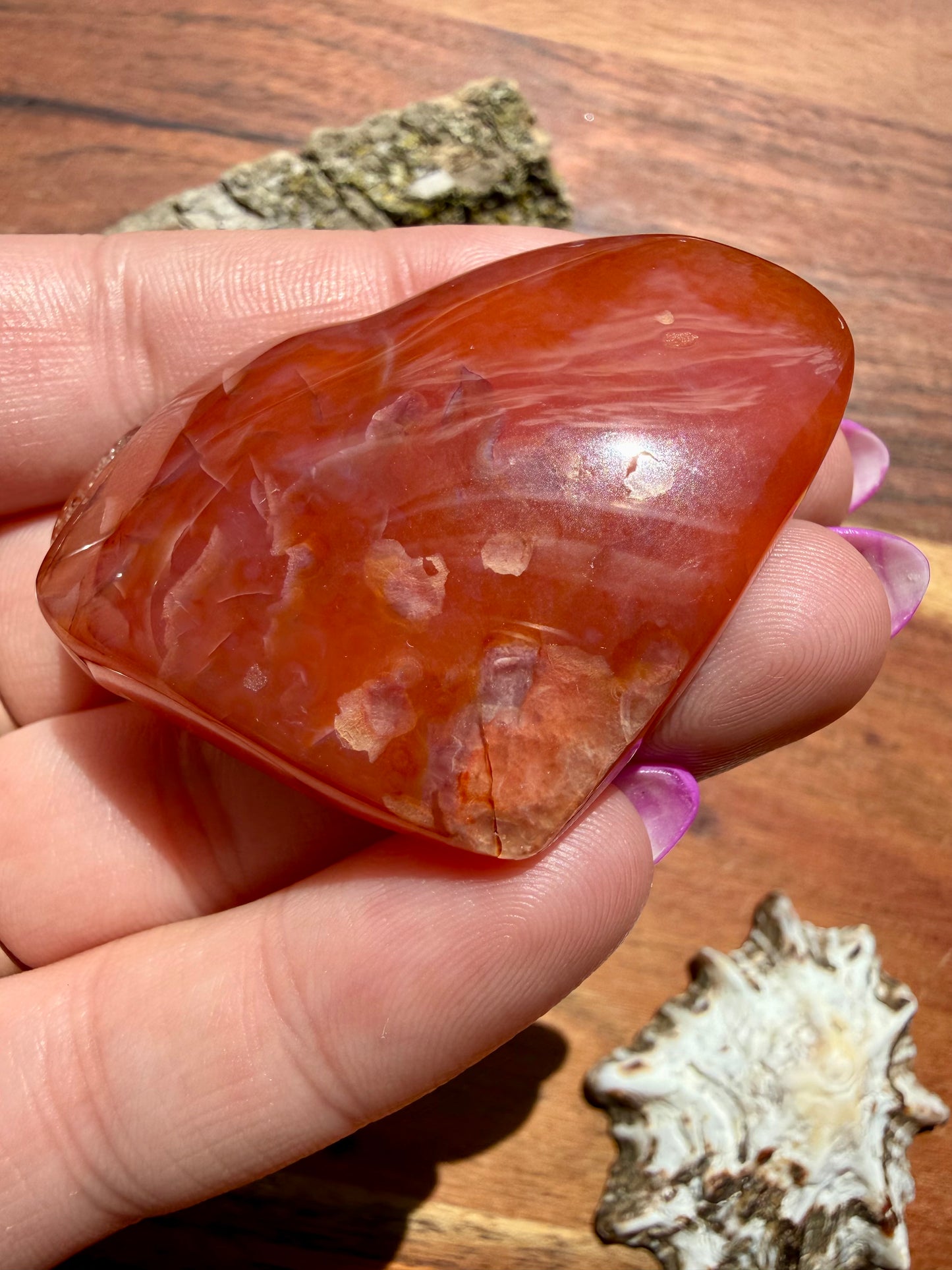 DRUZY CARNELIAN HEART