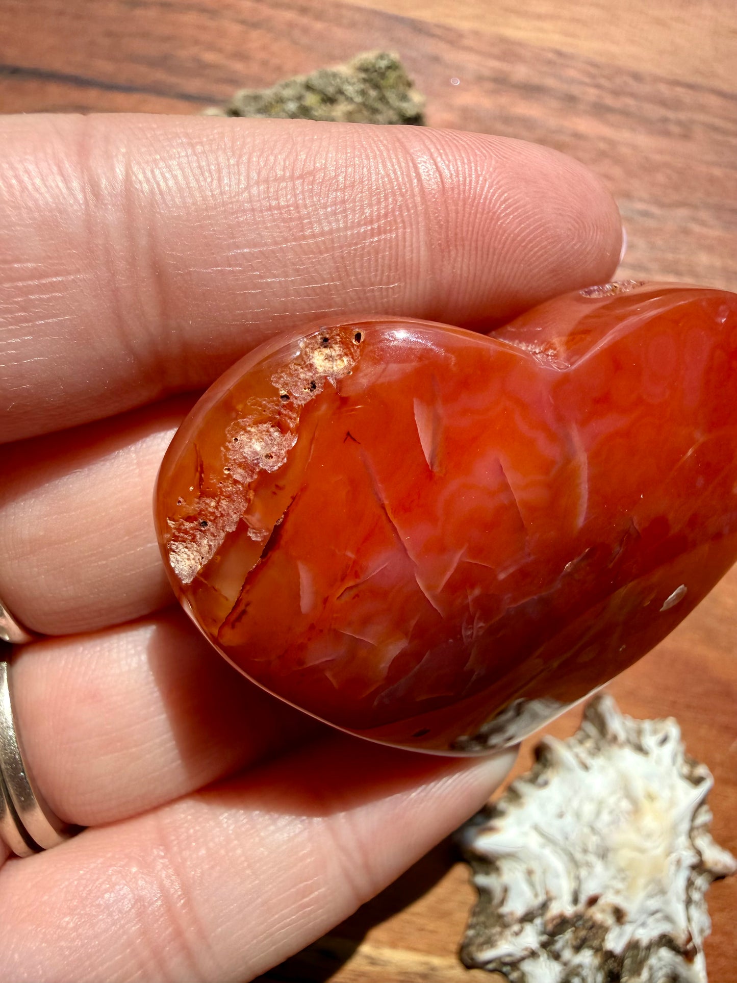 DRUZY CARNELIAN HEART