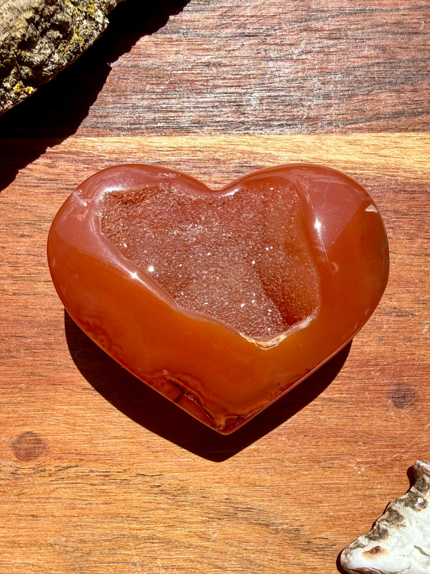 DRUZY CARNELIAN HEART