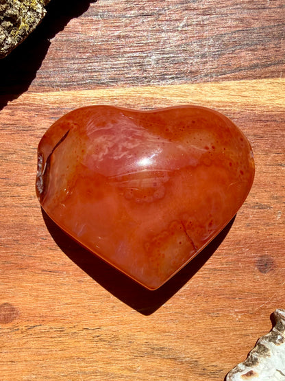 DRUZY CARNELIAN HEART