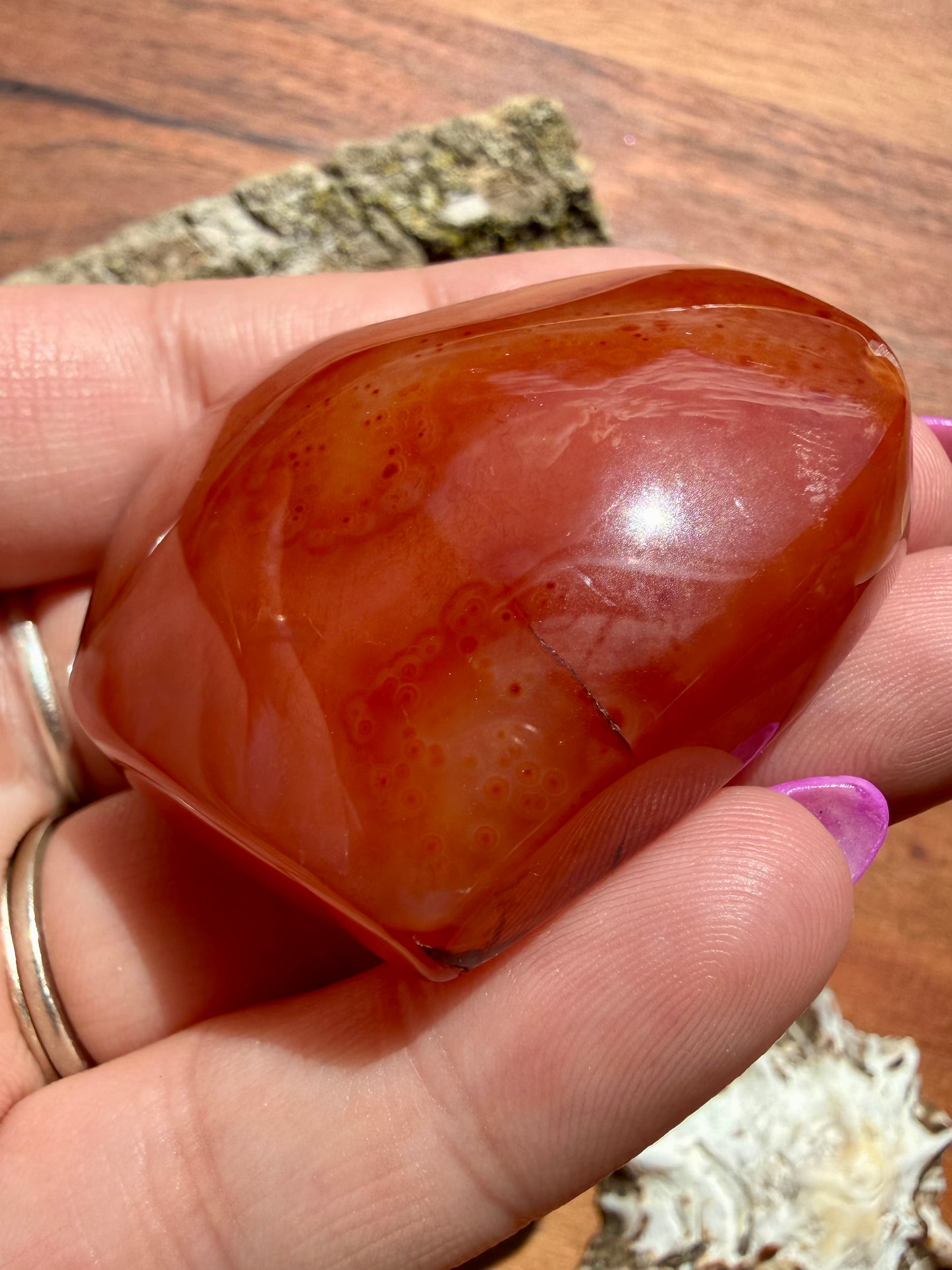 DRUZY CARNELIAN HEART