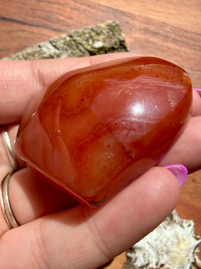DRUZY CARNELIAN HEART