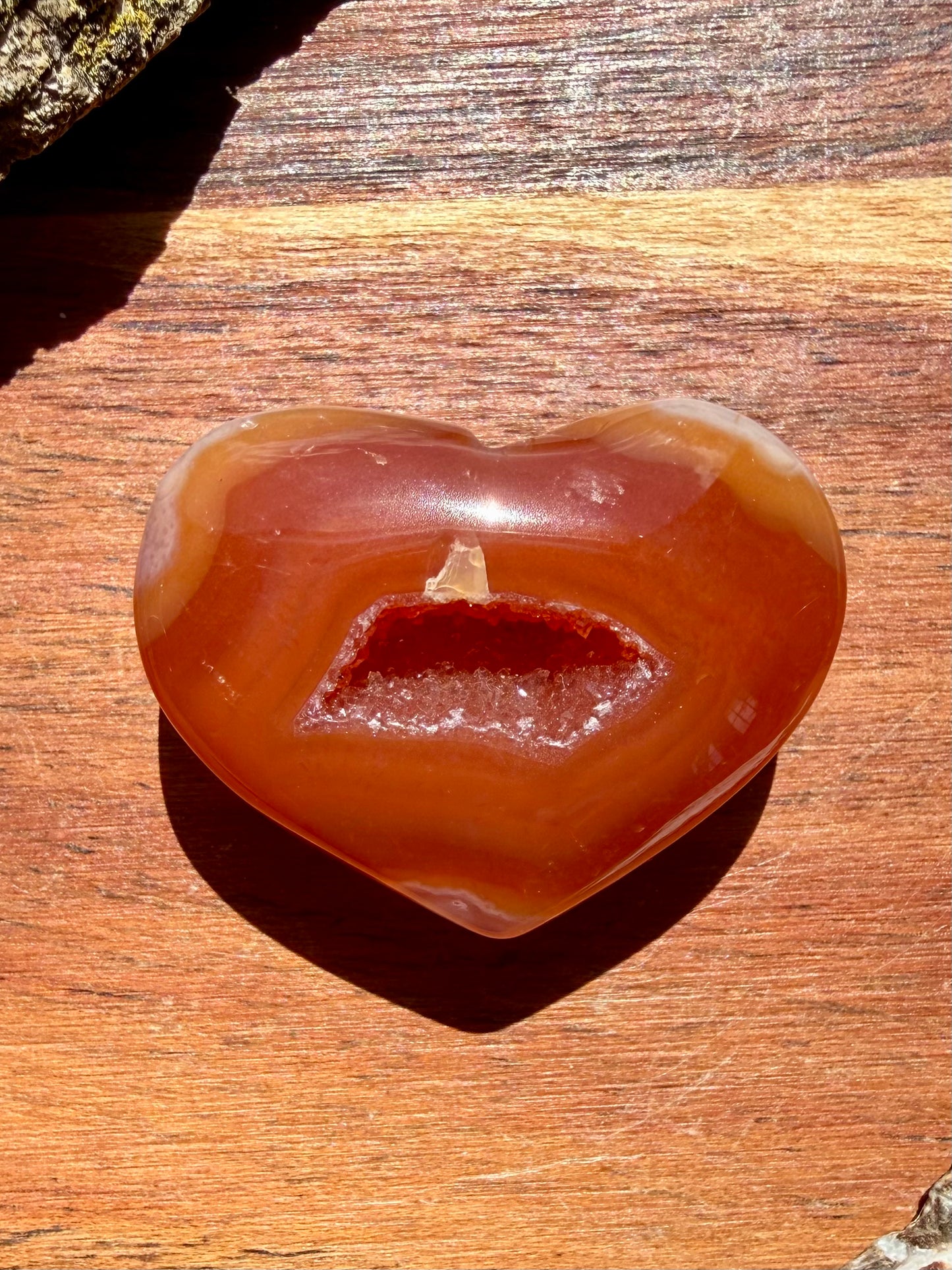 DRUZY CARNELIAN HEART