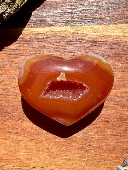 DRUZY CARNELIAN HEART
