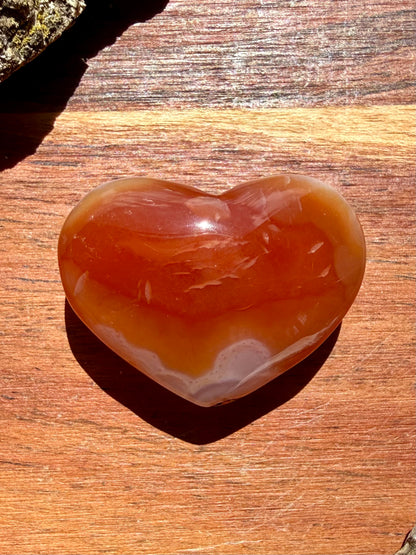 DRUZY CARNELIAN HEART