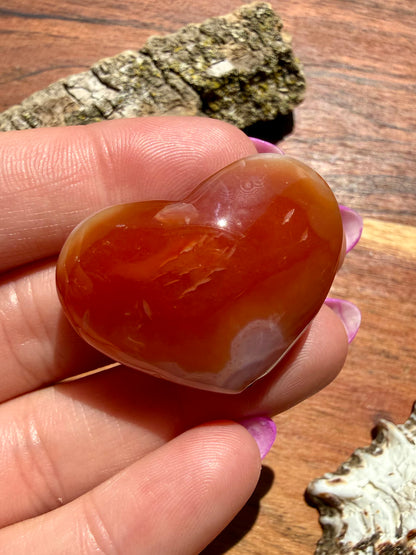 DRUZY CARNELIAN HEART