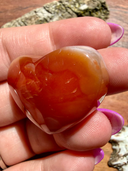 DRUZY CARNELIAN HEART