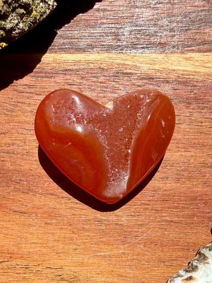 DRUZY CARNELIAN HEART
