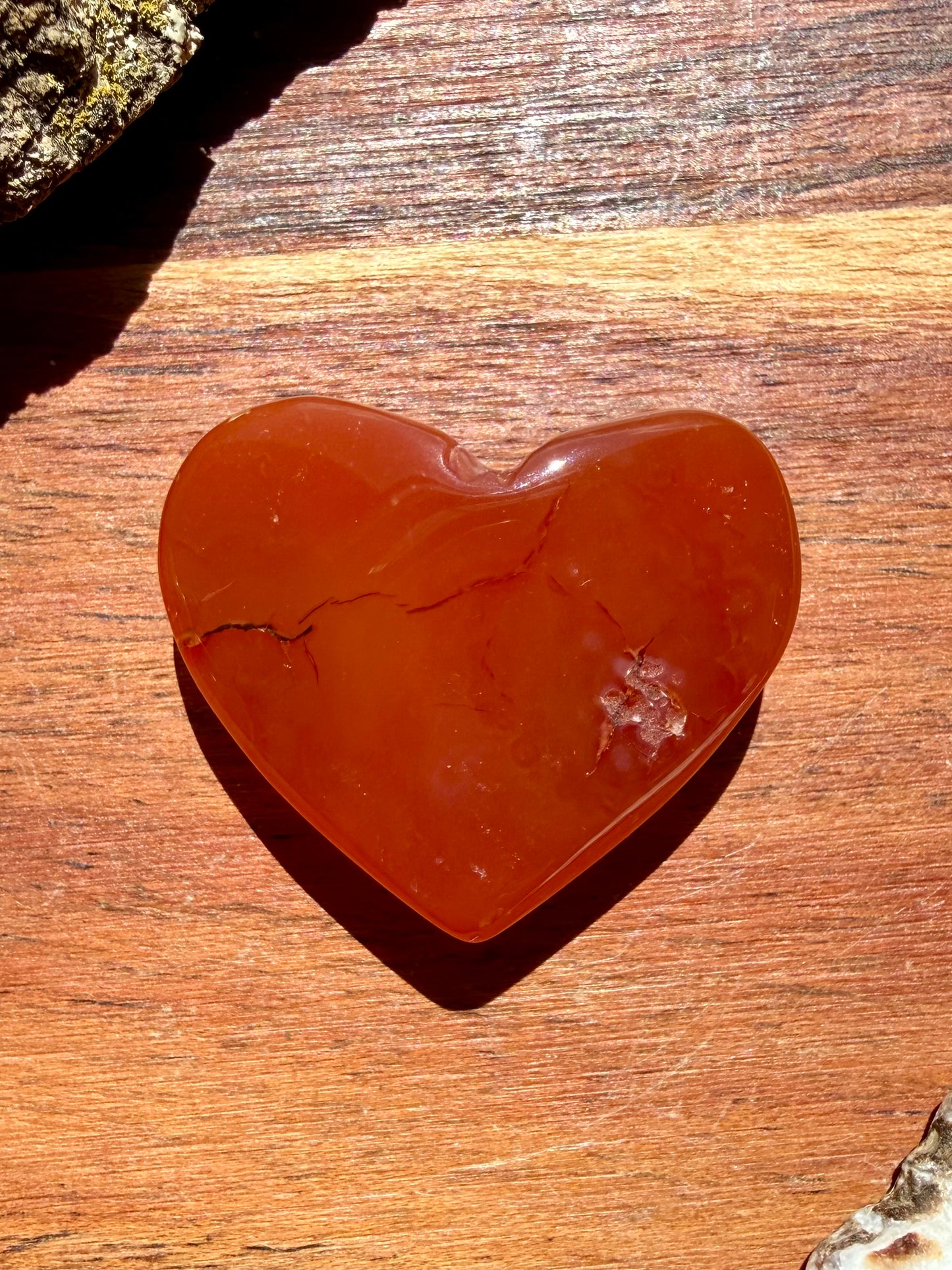 DRUZY CARNELIAN HEART