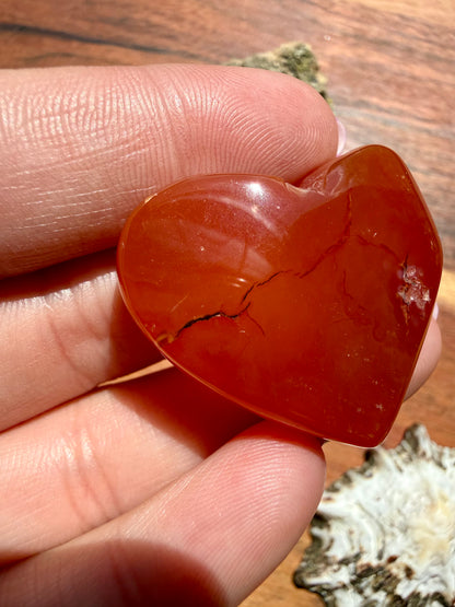 DRUZY CARNELIAN HEART