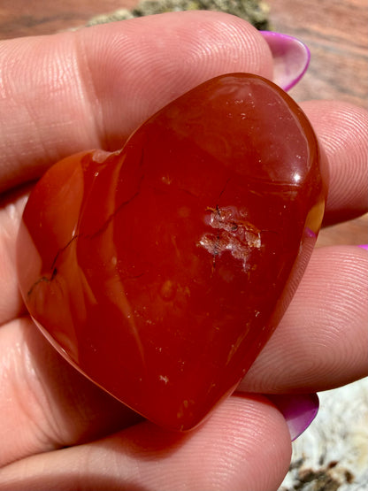 DRUZY CARNELIAN HEART