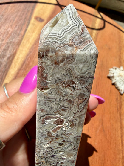CRAZY LACE AGATE TOWER