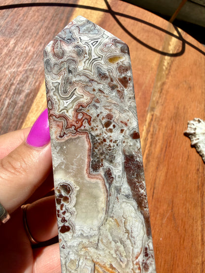 CRAZY LACE AGATE TOWER