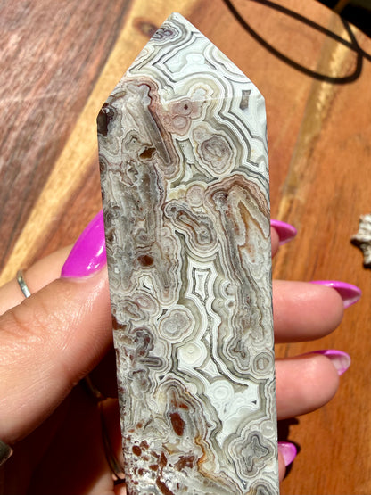 CRAZY LACE AGATE TOWER