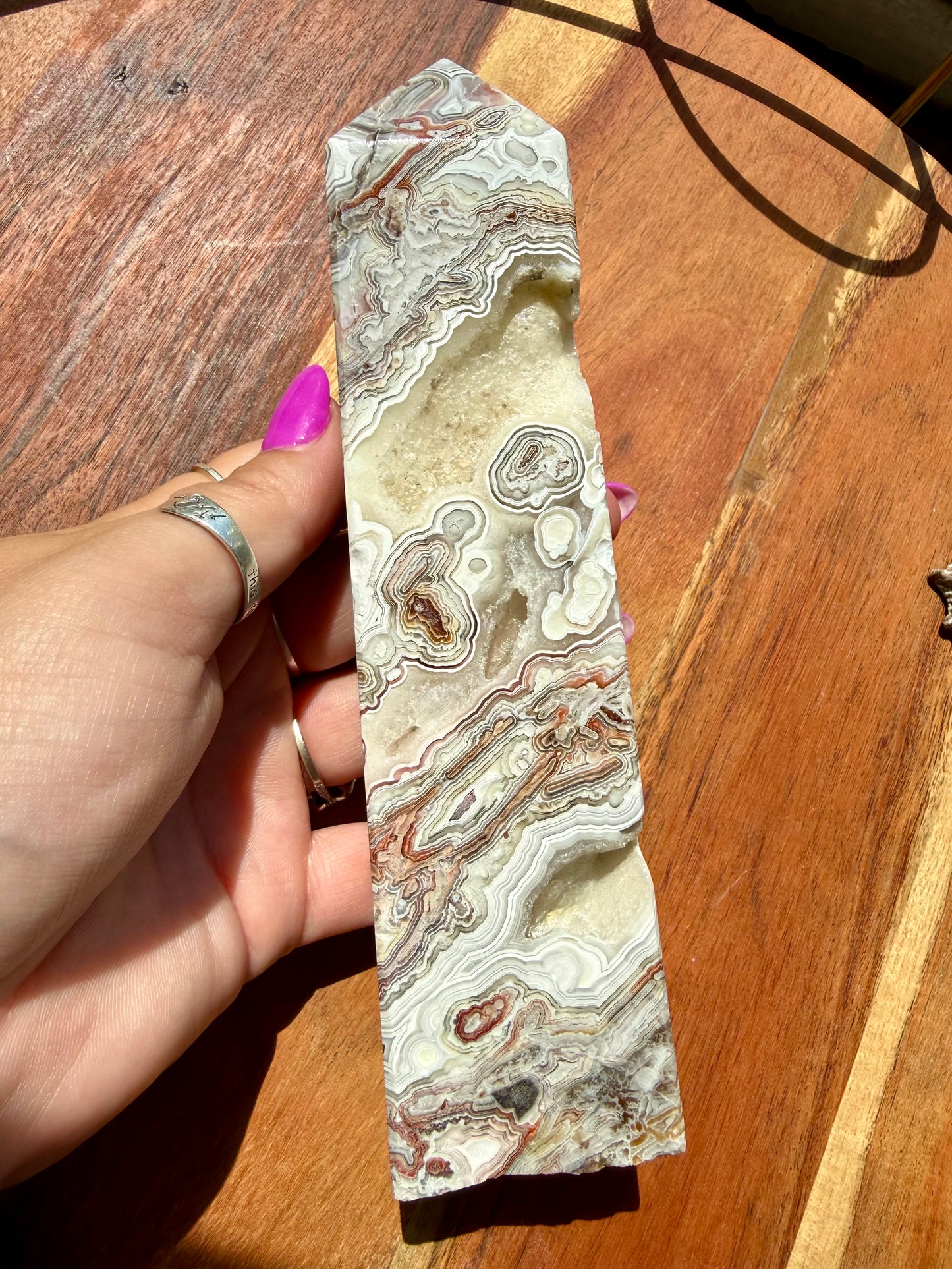 CRAZY LACE AGATE TOWER