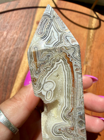 CRAZY LACE AGATE TOWER
