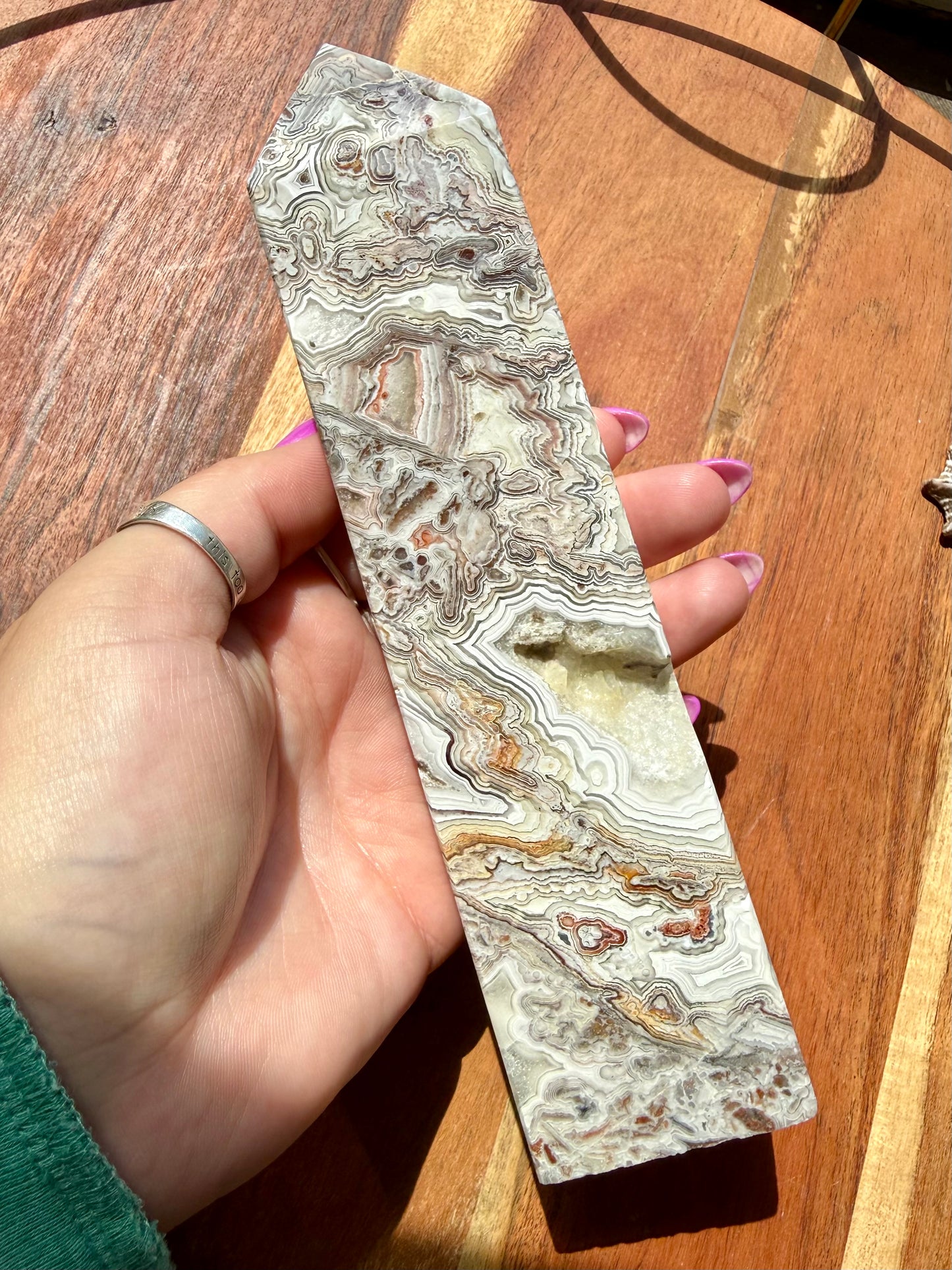 CRAZY LACE AGATE TOWER