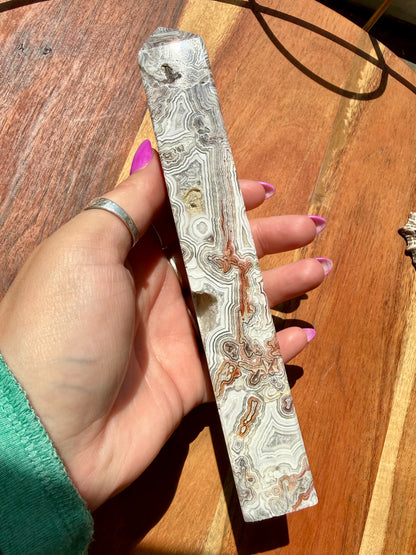 CRAZY LACE AGATE TOWER