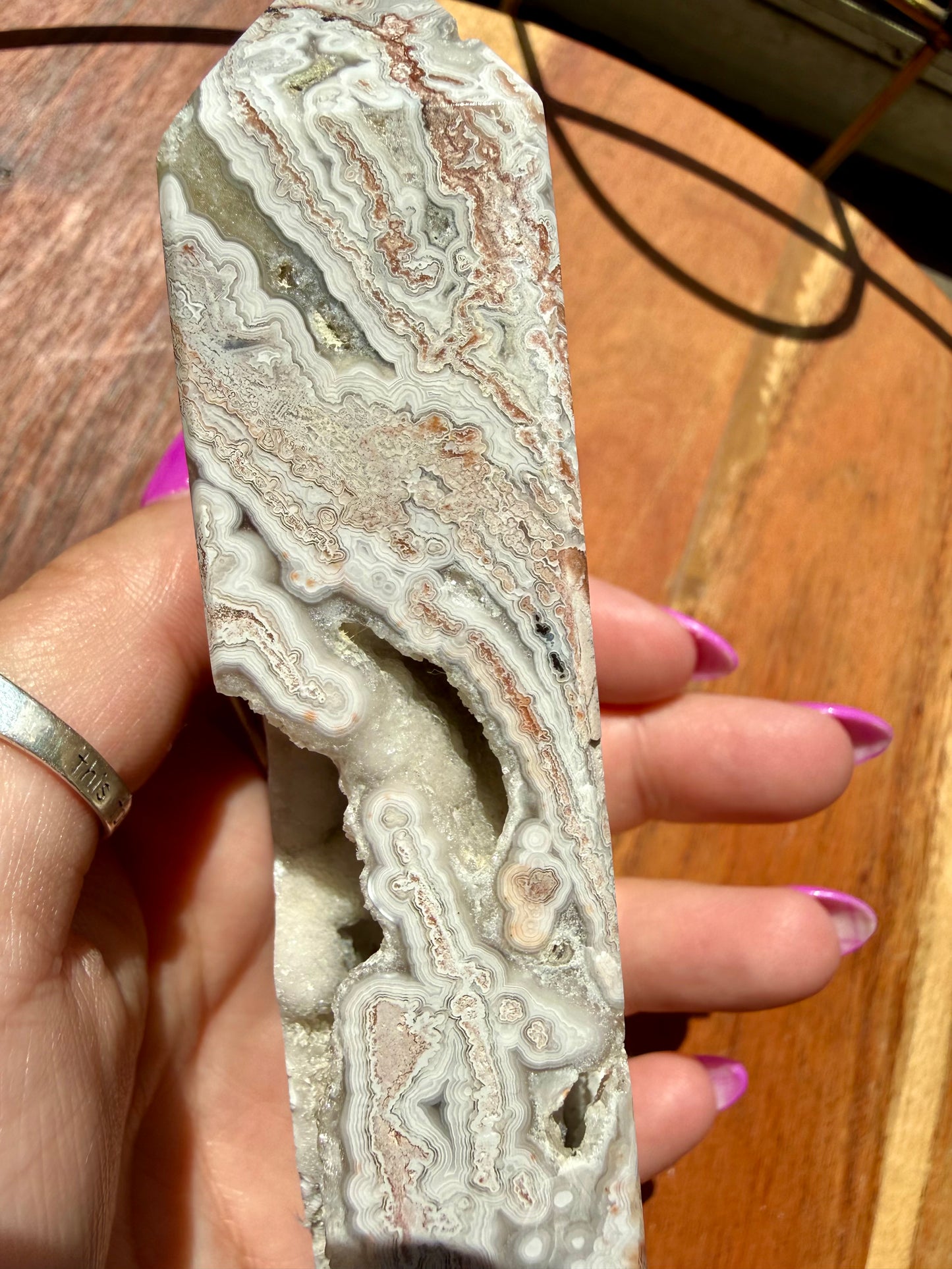 CRAZY LACE AGATE TOWER