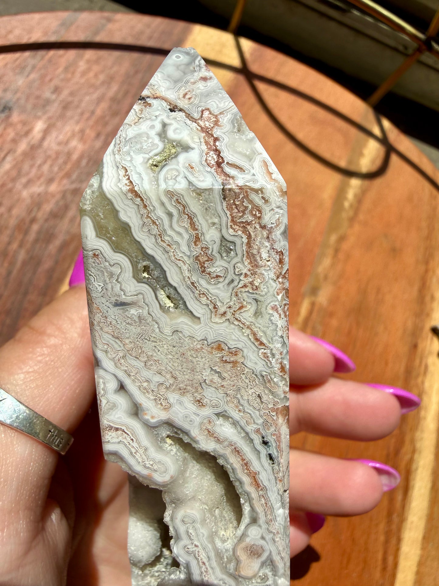 CRAZY LACE AGATE TOWER
