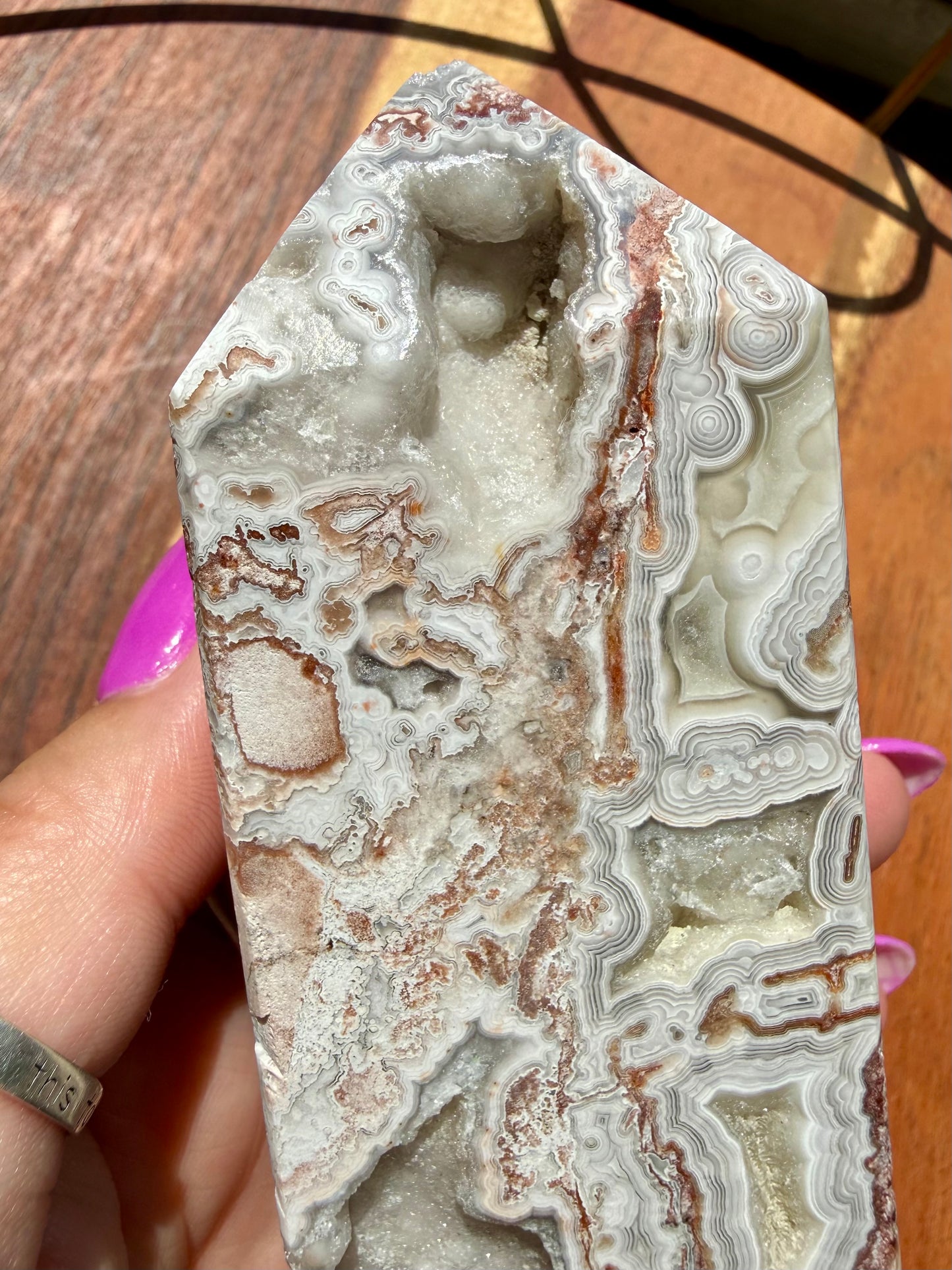 CRAZY LACE AGATE TOWER