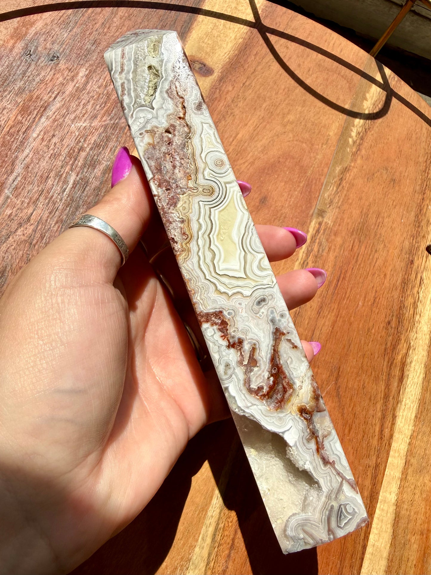 CRAZY LACE AGATE TOWER