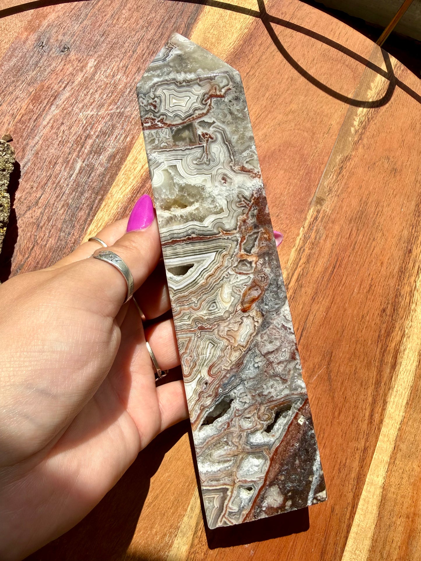 CRAZY LACE AGATE TOWER