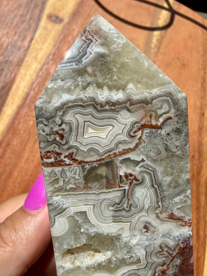 CRAZY LACE AGATE TOWER