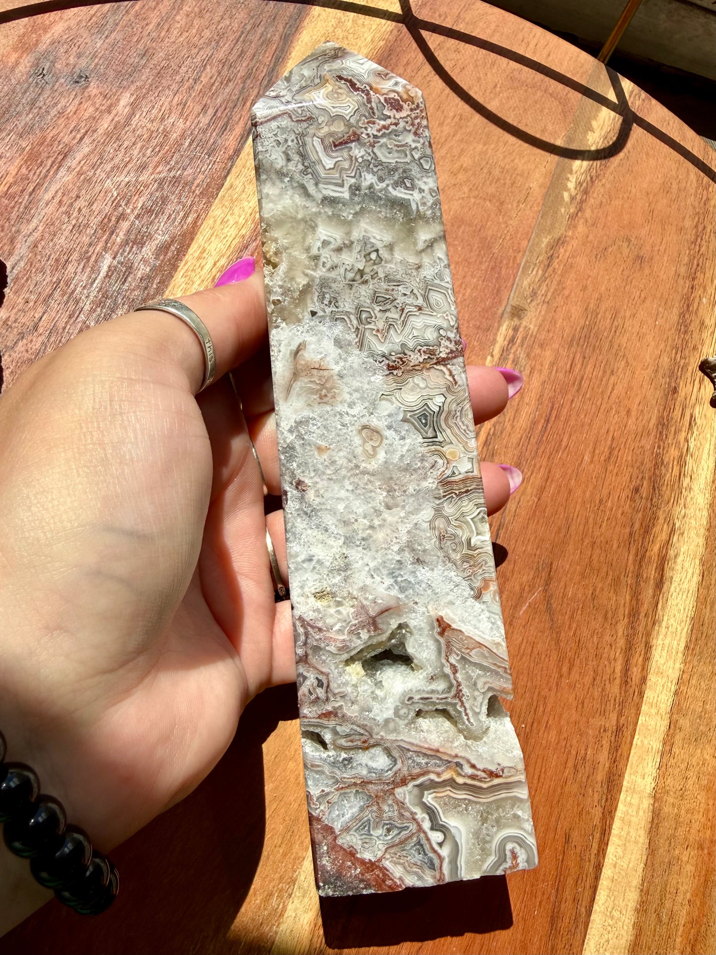 CRAZY LACE AGATE TOWER