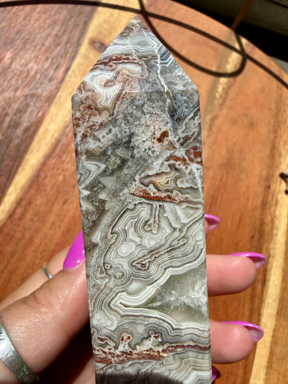CRAZY LACE AGATE TOWER