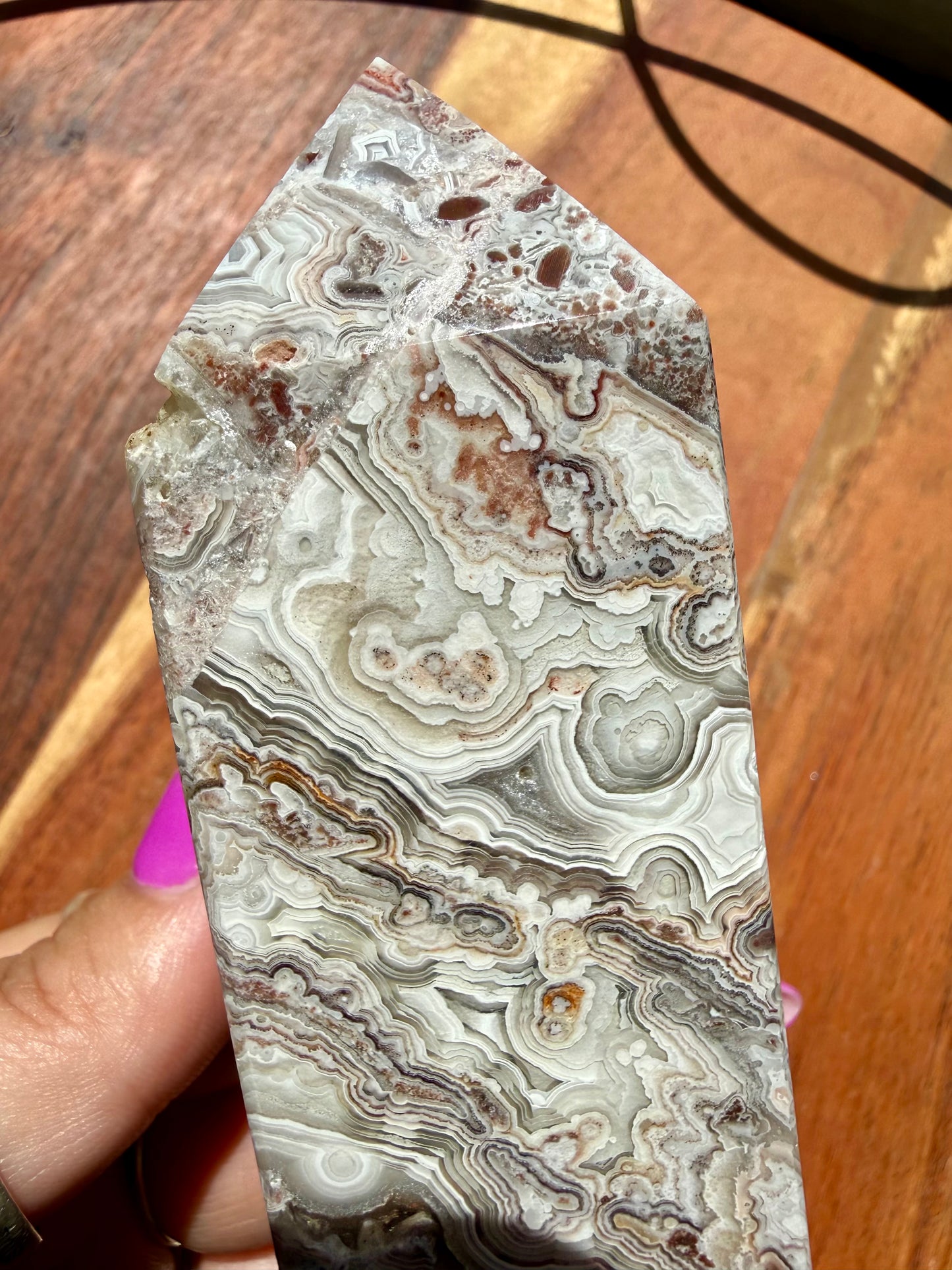 CRAZY LACE AGATE TOWER