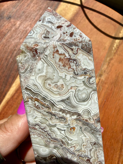 CRAZY LACE AGATE TOWER