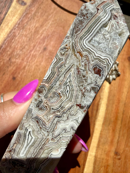 CRAZY LACE AGATE TOWER