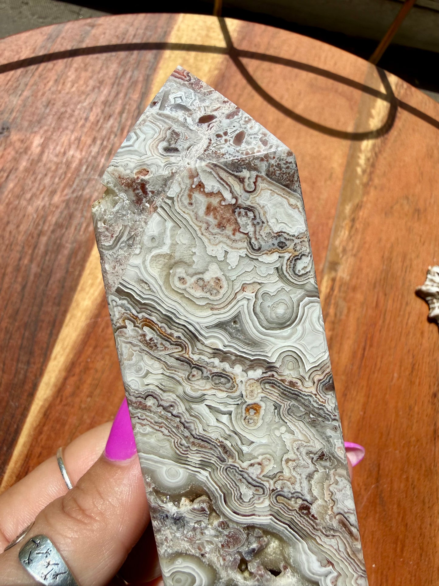 CRAZY LACE AGATE TOWER